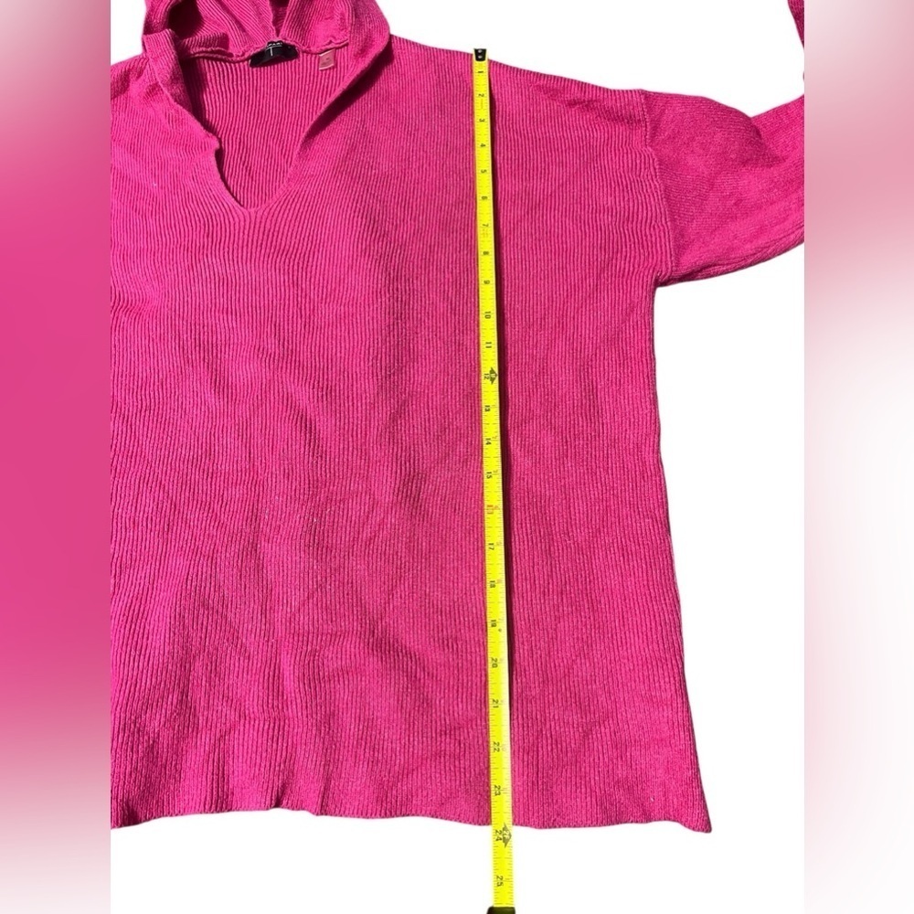 Tahari Pink Hooded Sweater - Picture 3 of 8